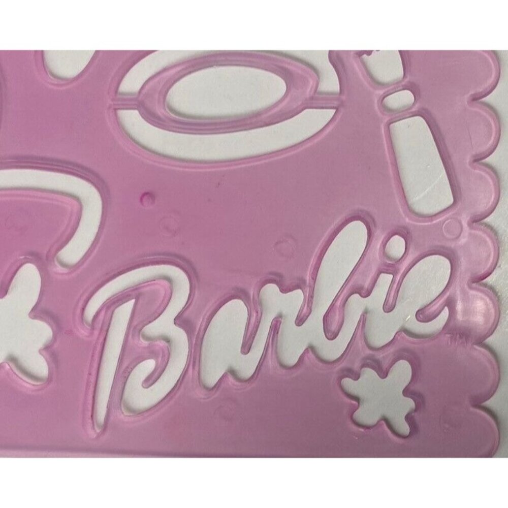 Vintage Barbie-Themed Pink Stencil Template For Crafting & Card Making Purse Ret - Picture 2 of 3